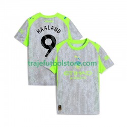 Camiseta 3ª Manchester City Erling Haaland 9 Hombre 2025-2026 Manga Corta
