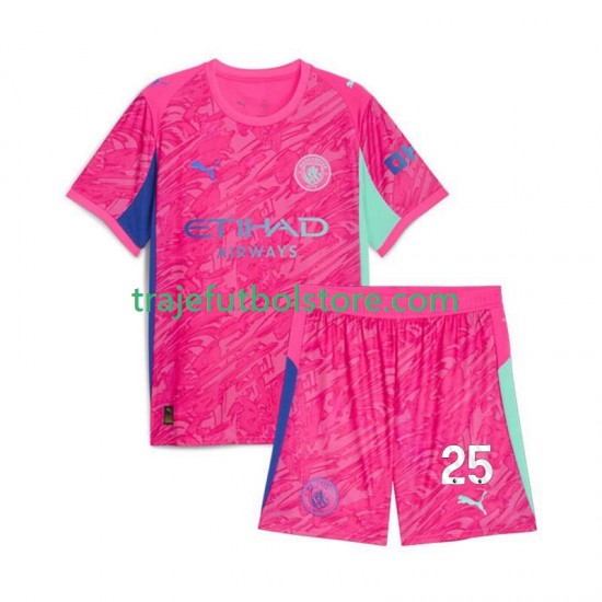 Camiseta 2ª Manchester City Gianluigi Donnarumma 25 Portero Niño 2025-2026 Manga Corta