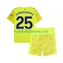 Camiseta 3ª Manchester City Gianluigi Donnarumma 25 Portero Niño 2025-2026 Manga Corta