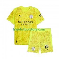 Camiseta 3ª Manchester City Gianluigi Donnarumma 25 Portero Niño 2025-2026 Manga Corta