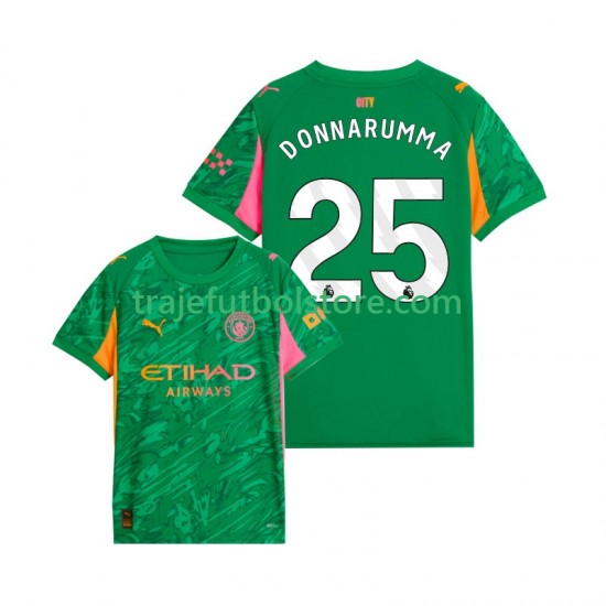 Camiseta 1ª Manchester City Gianluigi Donnarumma 25 Portero Hombre 2025-2026 Manga Corta