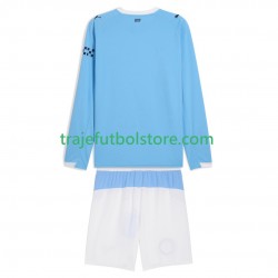 Camiseta 1ª Manchester City Niño 2025-2026 ML