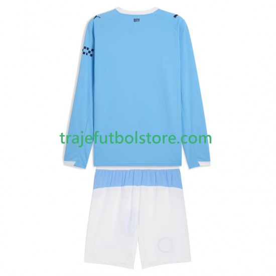 Camiseta 1ª Manchester City Niño 2025-2026 ML