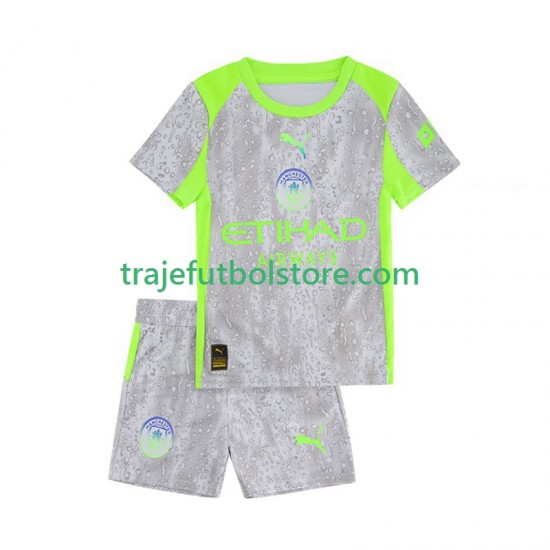 Camiseta 3ª Manchester City Niño 2025-2026 Manga Corta