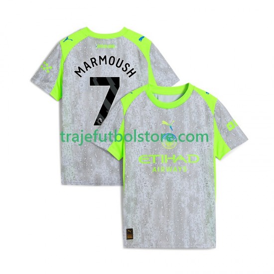 Camiseta 3ª Manchester City Omar Marmoush 7 Hombre 2025-2026 Manga Corta