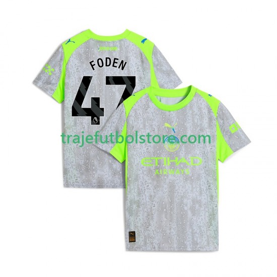 Camiseta 3ª Manchester City Phil Foden 47 Hombre 2025-2026 Manga Corta