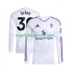 Camiseta 2ª Manchester United Benjamin Sesko 30 Hombre 2025-2026 ML