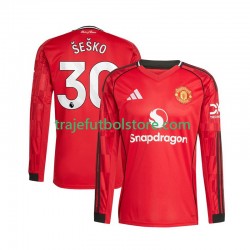 Camiseta 1ª Manchester United Benjamin Sesko 30 Hombre 2025-2026 ML