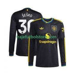 Camiseta 3ª Manchester United Benjamin Sesko 30 Hombre 2025-2026 ML