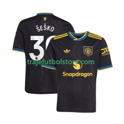 Camiseta 3ª Manchester United Benjamin Sesko 30 Hombre 2025-2026 Manga Corta
