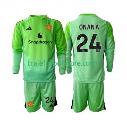 Camiseta 4ª Manchester United Andre Onana 24 Portero Niño 2025-2026 ML