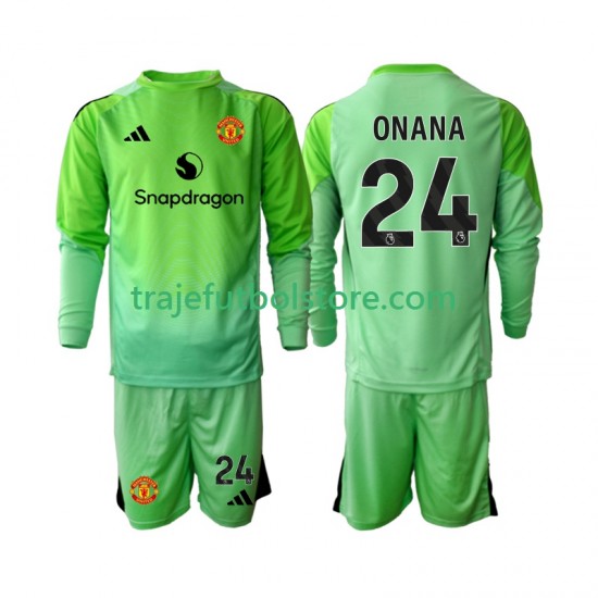 Camiseta 4ª Manchester United Andre Onana 24 Portero Niño 2025-2026 ML