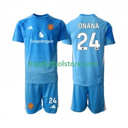 Camiseta 1ª Manchester United Andre Onana 24 Portero Niño 2025-2026 Manga Corta