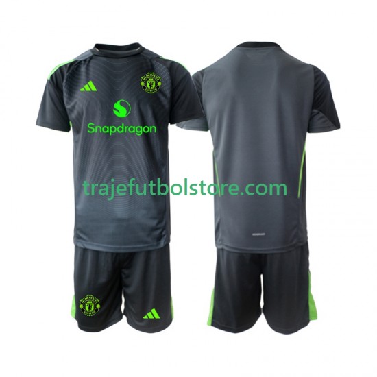 Camiseta 2ª Manchester United Portero Niño 2025-2026 Manga Corta