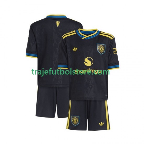 Camiseta 3ª Manchester United Niño 2025-2026 Manga Corta