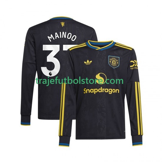 Camiseta 3ª Manchester United Kobbie Mainoo 37 Hombre 2025-2026 ML