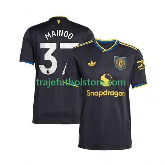Camiseta 3ª Manchester United Kobbie Mainoo 37 Hombre 2025-2026 Manga Corta
