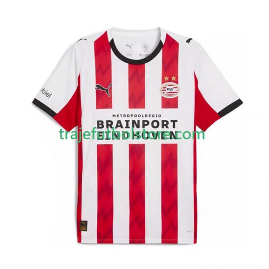 Camiseta 1ª PSV Eindhoven Hombre 2025-2026 Manga Corta