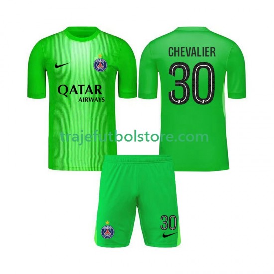 Camiseta 2ª Paris Saint-Germain Lucas Chevalier 30 Portero Niño 2025-2026 Manga Corta