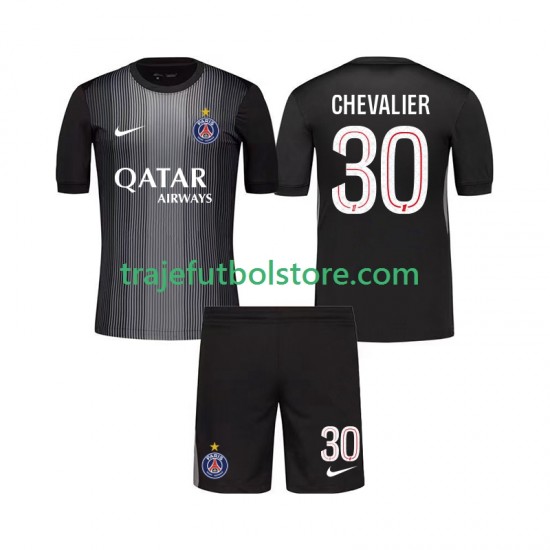 Camiseta 1ª Paris Saint-Germain Lucas Chevalier 30 Portero Niño 2025-2026 Manga Corta