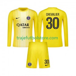 Camiseta 3ª Paris Saint-Germain Lucas Chevalier 30 Portero Niño 2025-2026 ML