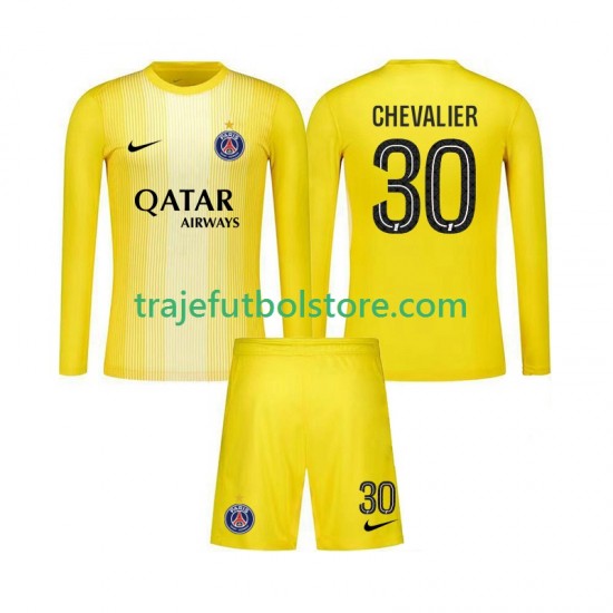 Camiseta 3ª Paris Saint-Germain Lucas Chevalier 30 Portero Niño 2025-2026 ML