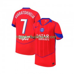 Camiseta 3ª Paris Saint-Germain Khvicha Kvaratskhelia 7 Hombre 2025-2026 Manga Corta
