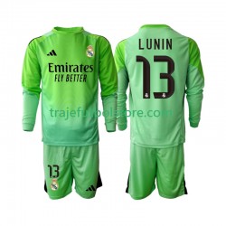 Camiseta 2ª Real Madrid Andriy Lunin 13 Portero Niño 2025-2026 ML