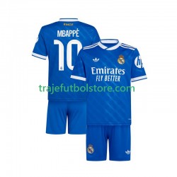 Camiseta 3ª Real Madrid Mbappé Kylian 10 Niño 2025-2026 Manga Corta