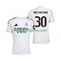 Camiseta 1ª Real Madrid Mastantuono 30 Hombre 2025-2026 Manga Corta