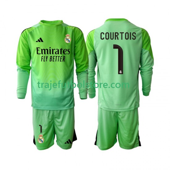 Camiseta 2ª Real Madrid Thibaut Courtois 1 Niño 2025-2026 ML