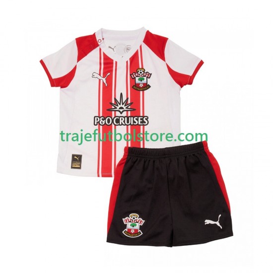 Camiseta 1ª Southampton Niño 2025-2026 Manga Corta