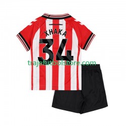 Camiseta 1ª Sunderland Granit Xhaka 34 Niño 2025-2026 Manga Corta
