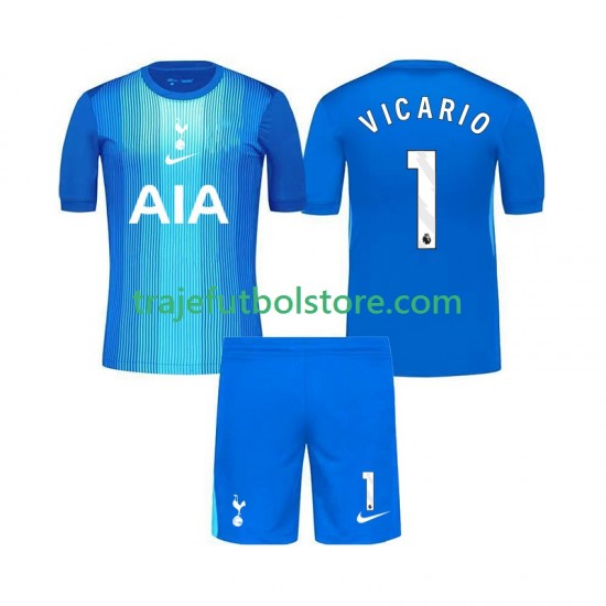 Camiseta 2ª Tottenham Hotspur Guglielmo Vicario 1 Portero Niño 2025-2026 Manga Corta