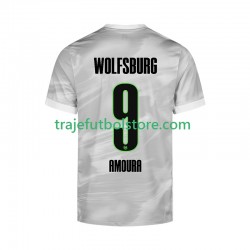 Camiseta 2ª VfL Wolfsburg Mohamed Amoura 9 Hombre 2025-2026 Manga Corta