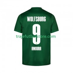 Camiseta 1ª VfL Wolfsburg Mohamed Amoura 9 Hombre 2025-2026 Manga Corta