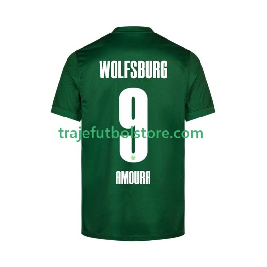 Camiseta 1ª VfL Wolfsburg Mohamed Amoura 9 Hombre 2025-2026 Manga Corta