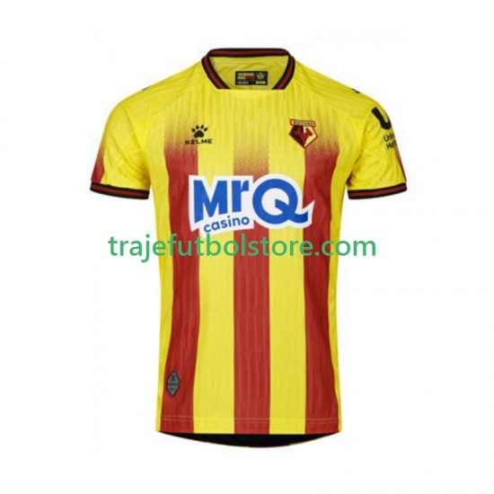 Camiseta 1ª Watford Hombre 2025-2026 Manga Corta