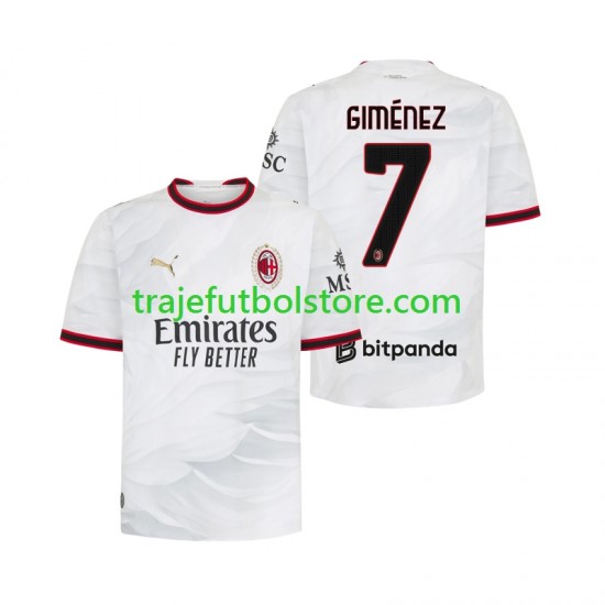 Camiseta 2ª AC Milan Gimenez 7 Hombre 2026-2027 Manga Corta