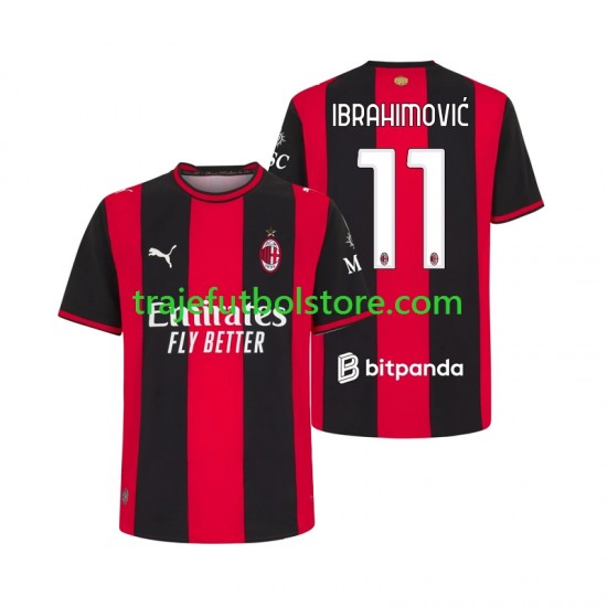 Camiseta 1ª AC Milan Ibrahimović 11 Hombre 2026-2027 Manga Corta