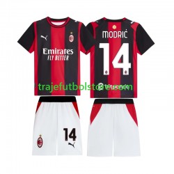 Camiseta 1ª AC Milan Modrić Luka 14 Niño 2026-2027 Manga Corta Camiseta 1ª AC Milan Modrić Luka 14 Niño 2026-2027 Manga Corta