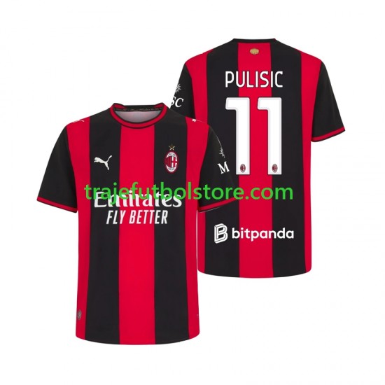 Camiseta 1ª AC Milan Pulisic 11 Hombre 2026-2027 Manga Corta