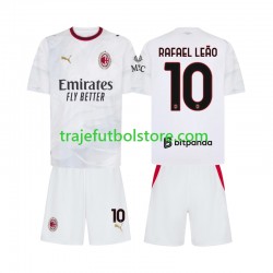 Camiseta 2ª AC Milan Rafael Leao 10 Niño 2026-2027 Manga Corta Camiseta 2ª AC Milan Rafael Leao 10 Niño 2026-2027 Manga Corta