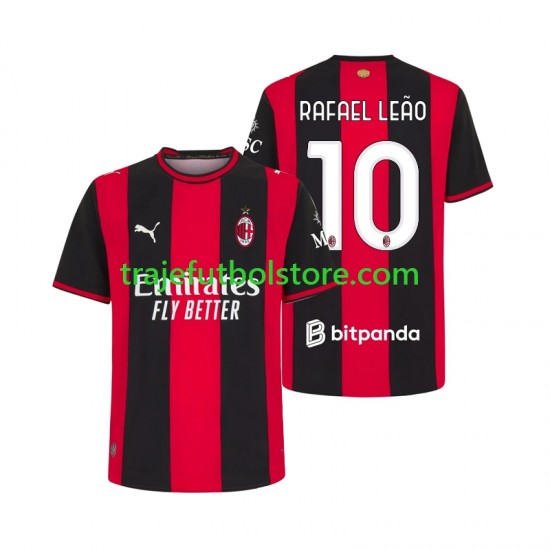 Camiseta 1ª AC Milan Rafael Leao 10 Hombre 2026-2027 Manga Corta