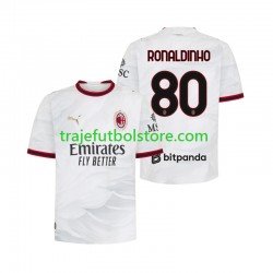 Camiseta 2ª AC Milan Ronaldinho 80 Hombre 2026-2027 Manga Corta Camiseta 2ª AC Milan Ronaldinho 80 Hombre 2026-2027 Manga Corta