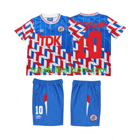 Camiseta 2ª AFC Ajax BERGKAMP 10 1989 1990 Retro Niño ML