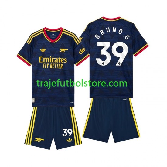 Camiseta 2ª Arsenal Bruno Guimaraes 39 Niño 2026-2027 Manga Corta
