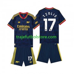 Camiseta 2ª Arsenal Christos Tzolis 17 Niño 2026-2027 Manga Corta Camiseta 2ª Arsenal Christos Tzolis 17 Niño 2026-2027 Manga Corta