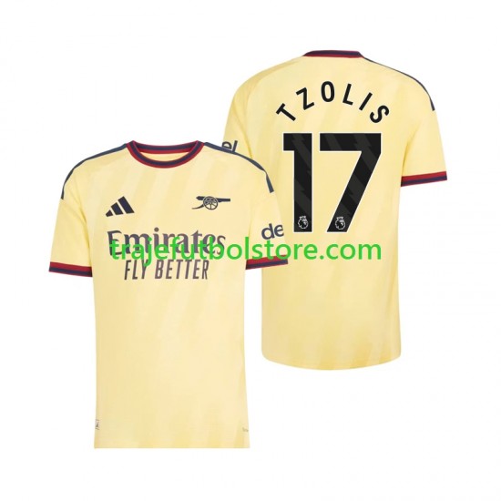 Camiseta 3ª Arsenal Christos Tzolis 17 Hombre 2026-2027 Manga Corta