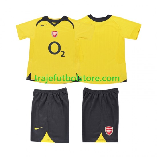 Camiseta 2ª Arsenal 2005 Retro Niño 2006 Manga Corta
